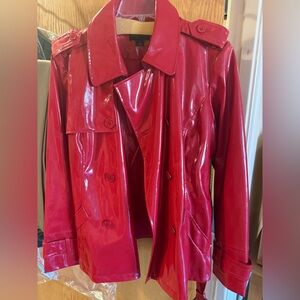 Bagatelle Shiny Red Trench Coat